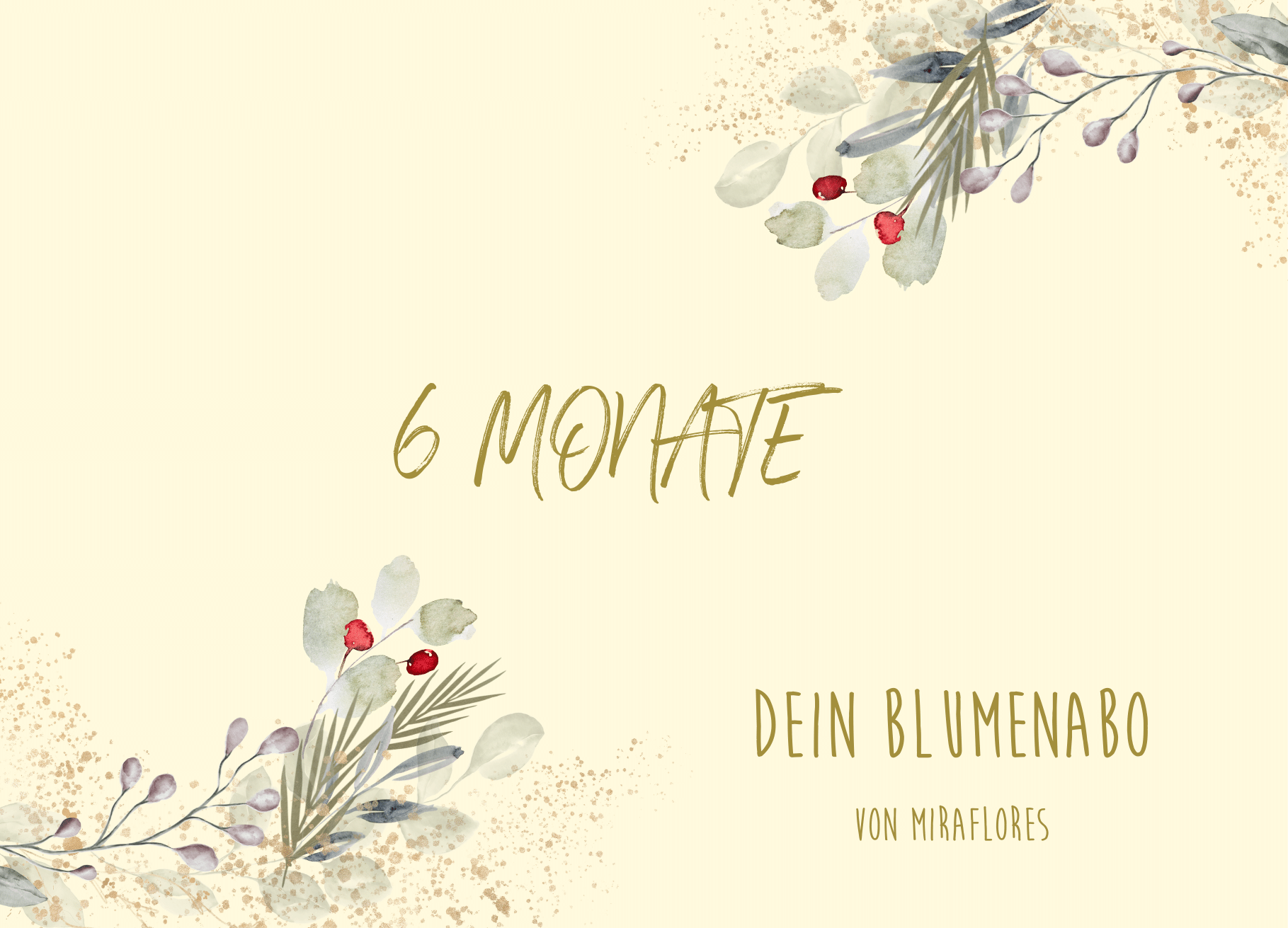 Give a flower subscription (6 months - 6 bouquets)