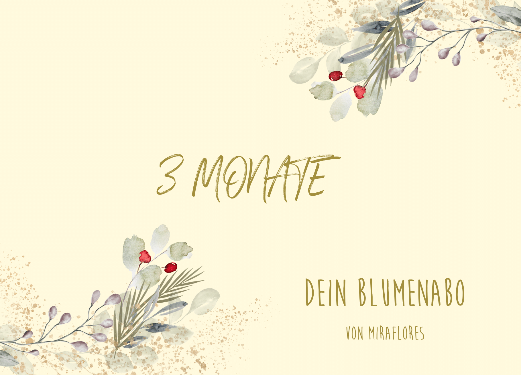 OFFLINE Flower Subscription Gift (3 Months - 3 Bouquets)